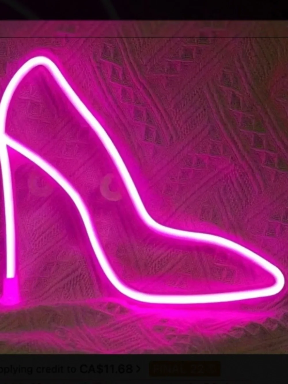 Pink Heel Neon Light